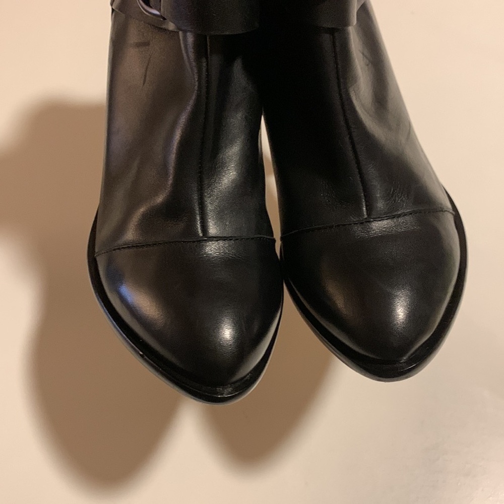 𝅺PLENTY by Tracy Reese stuffed black ankle boots size 37.5- gently used - Picture 5 of 16